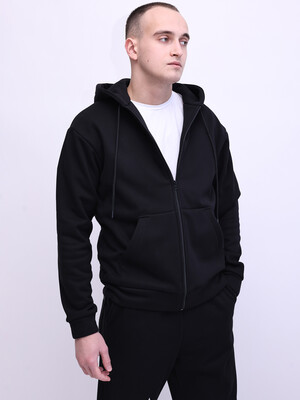 Купить Трикотажний теплий костюм з худі на блискавці LNGR 170840 в Украина в Lingerie.ua - Одяг для дому та відпочинку, Фото 4