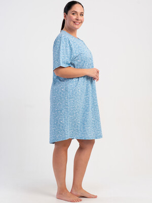 Купить Бавовняна нічна сорочка великого розміру з коротким рукавом VIENETTA 5100230111 в Украина в Lingerie.ua - Одяг для дому та відпочинку, Фото 2