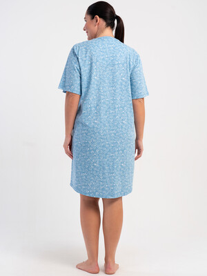 Купить Бавовняна нічна сорочка великого розміру з коротким рукавом VIENETTA 5100230111 в Украина в Lingerie.ua - Одяг для дому та відпочинку, Фото 4