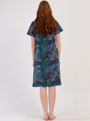 Купить Бавовняний халат жіночий на блискавці VIENETTA 4100685136 в Украина в Lingerie.ua - Одяг для дому та відпочинку, Фото 3