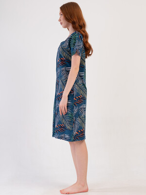 Купить Бавовняний халат жіночий на блискавці VIENETTA 4100685136 в Украина в Lingerie.ua - Одяг для дому та відпочинку, Фото 5