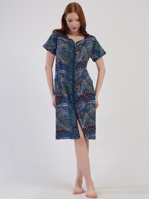 Купить Бавовняний халат жіночий на блискавці VIENETTA 4100685136 в Украина в Lingerie.ua - Одяг для дому та відпочинку, Фото 7