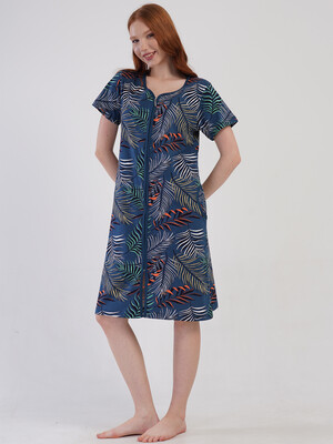 Купить Бавовняний халат жіночий на блискавці VIENETTA 4100685136 в Украина в Lingerie.ua - Одяг для дому та відпочинку, Фото 8