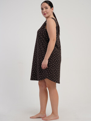 Купить Хлопковая туника большого размера с коротким рукавом VIENETTA 5110370209 в Украина в Lingerie.ua - Одяг для дому та відпочинку, Фото 3