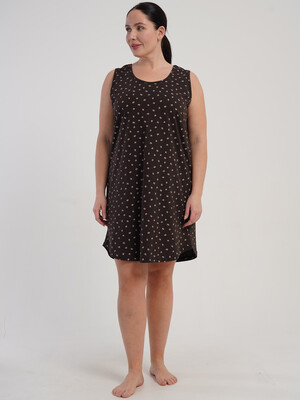 Купить Хлопковая туника большого размера с коротким рукавом VIENETTA 5110370209 в Украина в Lingerie.ua - Одяг для дому та відпочинку, Фото 4