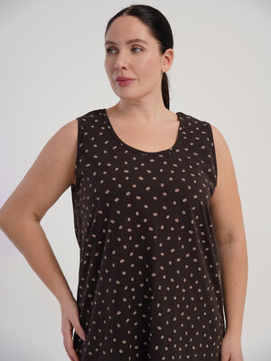 Купить Хлопковая туника большого размера с коротким рукавом VIENETTA 5110370209 в Украина в Lingerie.ua - Одяг для дому та відпочинку, Фото 6