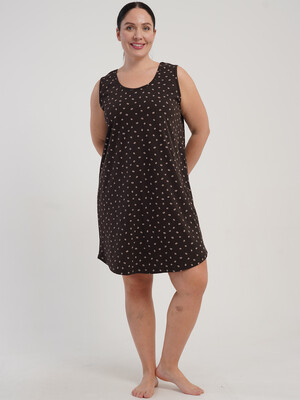 Купить Хлопковая туника большого размера с коротким рукавом VIENETTA 5110370209 в Украина в Lingerie.ua - Одяг для дому та відпочинку, Фото 7