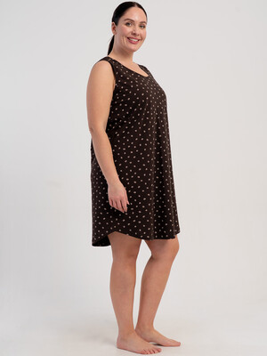 Купить Хлопковая туника большого размера с коротким рукавом VIENETTA 5110370209 в Украина в Lingerie.ua - Одяг для дому та відпочинку, Фото 8