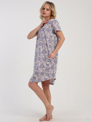 Купить Хлопковая туника с коротким рукавом VIENETTA 5110251477 в Украина в Lingerie.ua - Одяг для дому та відпочинку, Фото 5