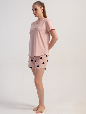 Купить Бавовняний літній комплект із футболки та шортів VIENETTA 5120971549 в Украина в Lingerie.ua - Одяг для дому та відпочинку, Фото 2