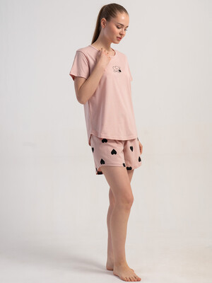 Купить Бавовняний літній комплект із футболки та шортів VIENETTA 5120971549 в Украина в Lingerie.ua - Одяг для дому та відпочинку, Фото 3