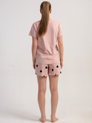 Купить Бавовняний літній комплект із футболки та шортів VIENETTA 5120971549 в Украина в Lingerie.ua - Одяг для дому та відпочинку, Фото 4