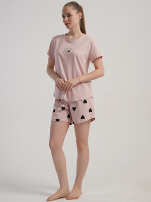 Купить Бавовняний літній комплект із футболки та шортів VIENETTA 5120971549 в Украина в Lingerie.ua - Одяг для дому та відпочинку, Фото 5
