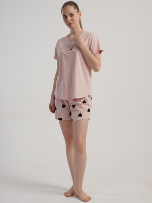 Купить Бавовняний літній комплект із футболки та шортів VIENETTA 5120971549 в Украина в Lingerie.ua - Одяг для дому та відпочинку, Фото 6