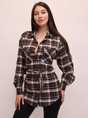Купить Фланелевая рубашка в клетку LINGERIE 170860 в Украина в Lingerie.ua - Одяг для дому та відпочинку, Фото 4
