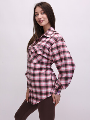 Купить Фланелевая рубашка в клетку LINGERIE 170860 в Украина в Lingerie.ua - Одяг для дому та відпочинку, Фото 6