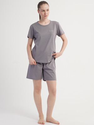 Купить Хлопковый комплект женский (футболка + шорты) VIENETTA 5120670000 в Украина в Lingerie.ua - Одяг для дому та відпочинку, Фото 3