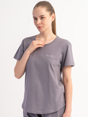 Купить Хлопковый комплект женский (футболка + шорты) VIENETTA 5120670000 в Украина в Lingerie.ua - Одяг для дому та відпочинку, Фото 7