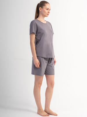 Купить Хлопковый комплект женский (футболка + шорты) VIENETTA 5120670000 в Украина в Lingerie.ua - Одяг для дому та відпочинку, Фото 8