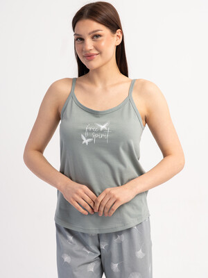 Купить Хлопковый летний комплект (майка + шорты) VIENETTA 5021550000 в Украина в Lingerie.ua - Одяг для дому та відпочинку, Фото 2
