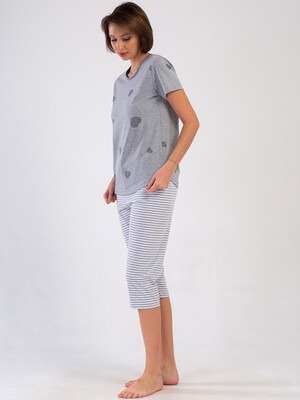 Купить Хлопковый комплект (футболка + капри) VIENETTA 4091536203 в Украина в Lingerie.ua - Одяг для дому та відпочинку, Фото 2