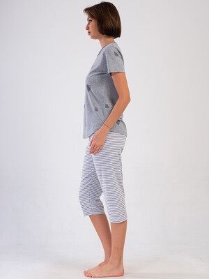Купить Хлопковый комплект (футболка + капри) VIENETTA 4091536203 в Украина в Lingerie.ua - Одяг для дому та відпочинку, Фото 7