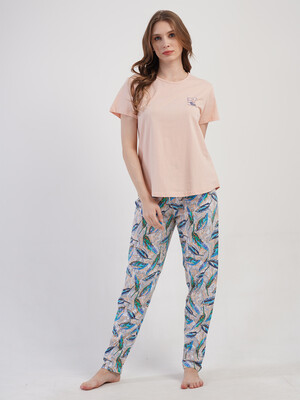 Купить Хлопковый домашний комплект с брюками VIENETTA 4082138866 в Украина в Lingerie.ua - Одяг для дому та відпочинку, Фото 2