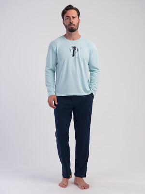 Купить Хлопковый домашний костюм (лонгслив + брюки) VIENETTA MAN 6051690000 в Украина в Lingerie.ua - Одяг для дому та відпочинку, Фото 2