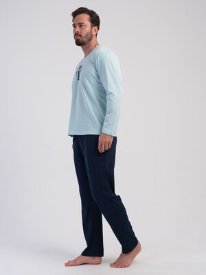 Купить Хлопковый домашний костюм (лонгслив + брюки) VIENETTA MAN 6051690000 в Украина в Lingerie.ua - Одяг для дому та відпочинку, Фото 7