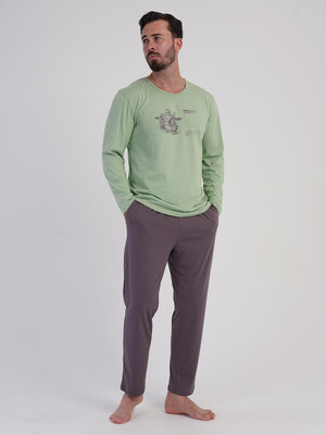Купить Хлопковый домашний костюм (лонгслив + брюки) VIENETTA MAN 6051680000 в Украина в Lingerie.ua - Одяг для дому та відпочинку, Фото 5