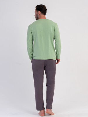 Купить Хлопковый домашний костюм (лонгслив + брюки) VIENETTA MAN 6051680000 в Украина в Lingerie.ua - Одяг для дому та відпочинку, Фото 7