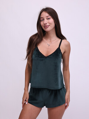 Купить Велюровый домашний костюм (майка + шорты) LINGERIE 170768 в Украина в Lingerie.ua - Одяг для дому та відпочинку, Фото 18