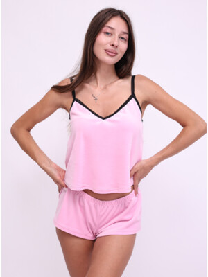 Купить Велюровый домашний костюм (майка + шорты) LINGERIE 170768 в Украина в Lingerie.ua - Одяг для дому та відпочинку, Фото 8