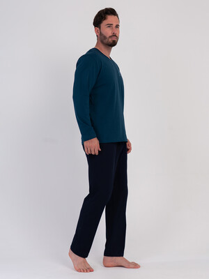 Купить Хлопковый домашний костюм (лонгслив + брюки) VIENETTA MAN 6040750000 в Украина в Lingerie.ua - Одяг для дому та відпочинку, Фото 2