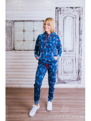 Купить Трикотажный теплый женский костюм LINGERIE 170028 в Украина в Lingerie.ua - Одяг для дому та відпочинку, Фото 12