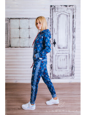 Купить Трикотажный теплый женский костюм LINGERIE 170028 в Украина в Lingerie.ua - Одяг для дому та відпочинку, Фото 11