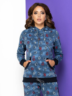 Купить Трикотажный теплый женский костюм LINGERIE 170028 в Украина в Lingerie.ua - Одяг для дому та відпочинку, Фото 6