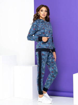 Купить Трикотажный теплый женский костюм LINGERIE 170028 в Украина в Lingerie.ua - Одяг для дому та відпочинку, Фото 5