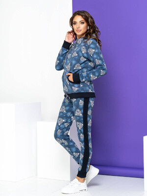 Купить Трикотажный теплый женский костюм LINGERIE 170028 в Украина в Lingerie.ua - Одяг для дому та відпочинку, Фото 4