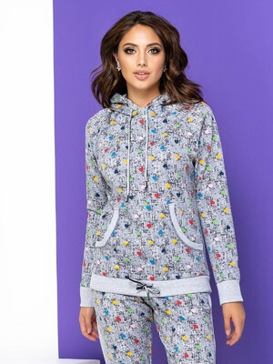 Купить Трикотажный теплый женский костюм LINGERIE 170028 в Украина в Lingerie.ua - Одяг для дому та відпочинку, Фото 19