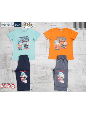 Купить Комплект для мальчика футболка капри VIENETTA 6080770000 в Украина в Lingerie.ua - Одяг для дому та відпочинку, Фото 2