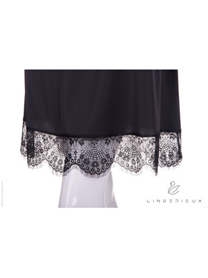 Купить Шовкова нічна сорочка з мереживом LINGERIE 170191 в Украина в Lingerie.ua - Одяг для дому та відпочинку, Фото 2