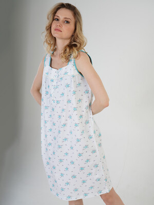 Купить Ночная сорочка (туника) их хлопка без рукав VIENETTA 8010262181 в Украина в Lingerie.ua - Одяг для дому та відпочинку, Фото 2