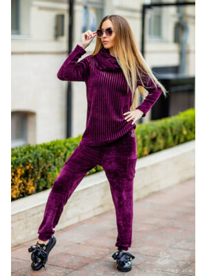 Купить Велюровий комплект зі штанами та снудом LINGERIE 170274 в Украина