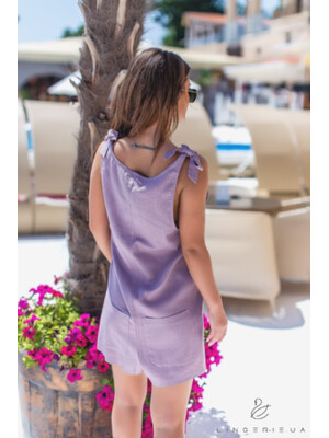 Купить Лляний комбінезон короткий LINGERIE 170223 в Украина в Lingerie.ua - Одяг для дому та відпочинку, Фото 2