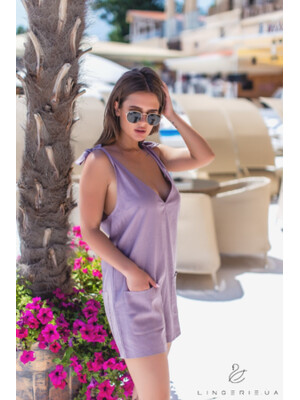 Купить Лляний комбінезон короткий LINGERIE 170223 в Украина в Lingerie.ua - Одяг для дому та відпочинку, Фото 7