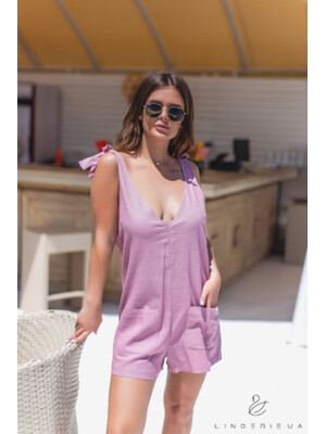 Купить Лляний комбінезон короткий LINGERIE 170223 в Украина в Lingerie.ua - Одяг для дому та відпочинку, Фото 6