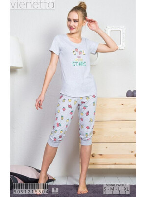 Купить Комплект жіночий з футболки та капрі VIENETTA 9091215504 в Украина в Lingerie.ua - Одяг для дому та відпочинку, Фото 2