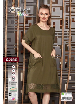 Купить Летнее платье из штапеля COCOON S27043 в Украина в Lingerie.ua - Одяг для дому та відпочинку, Фото 2