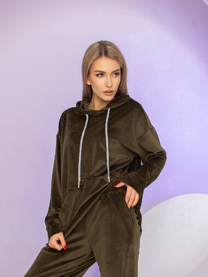 Купить Велюровый костюм из худи и джоггеров LINGERIE 170487 в Украина в Lingerie.ua - Одяг для дому та відпочинку, Фото 13